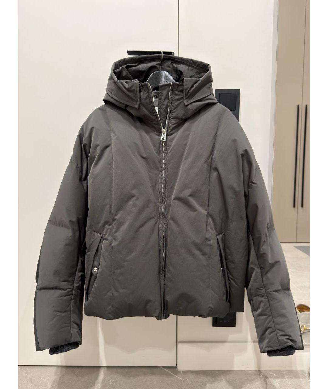 BOTTEGA VENETA Антрацитовый полиамидовый пуховик, фото 9