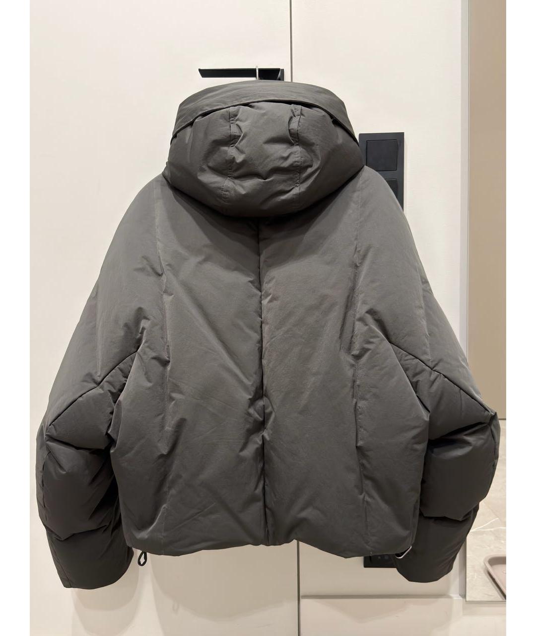 BOTTEGA VENETA Антрацитовый полиамидовый пуховик, фото 2