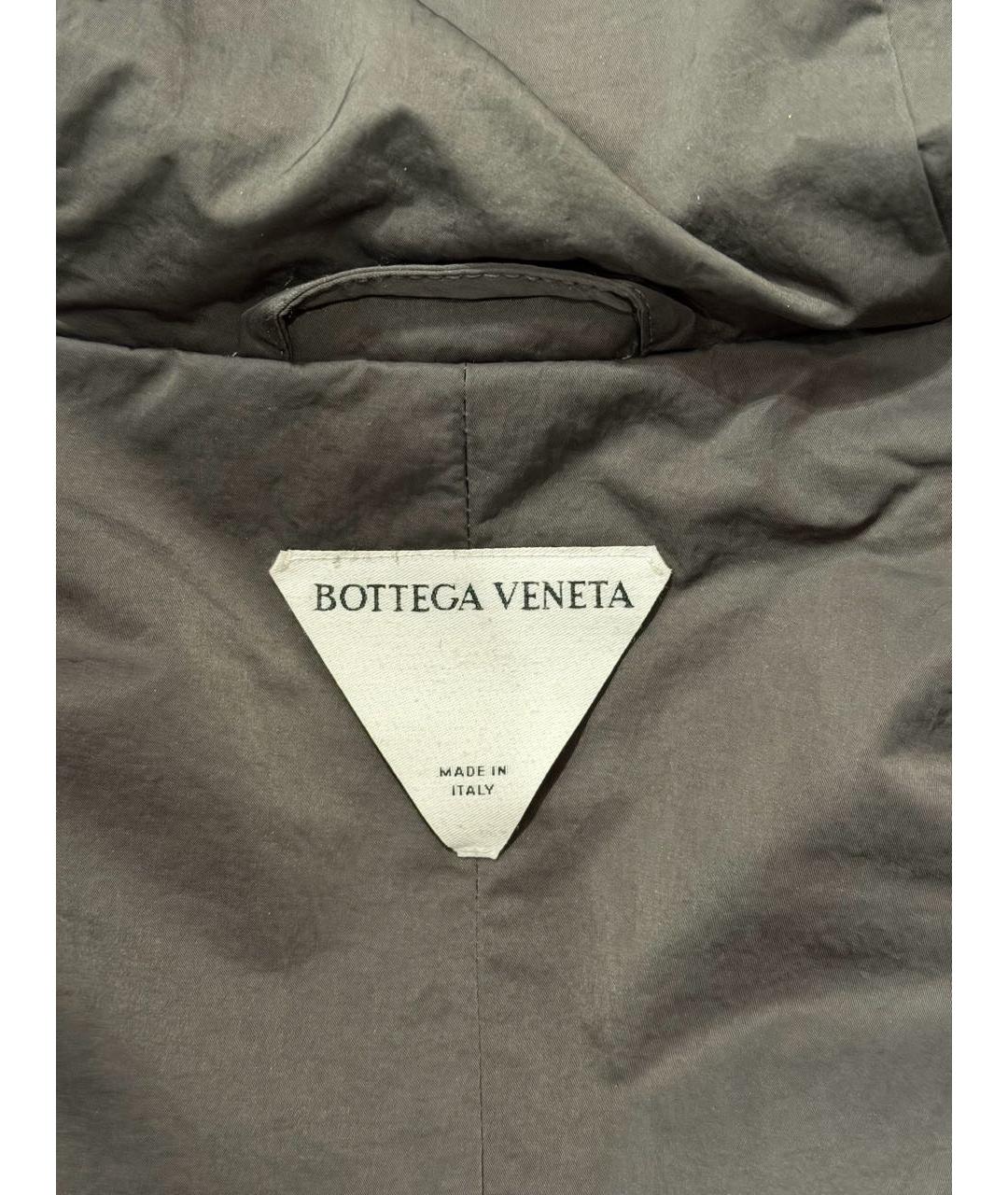 BOTTEGA VENETA Антрацитовый полиамидовый пуховик, фото 3