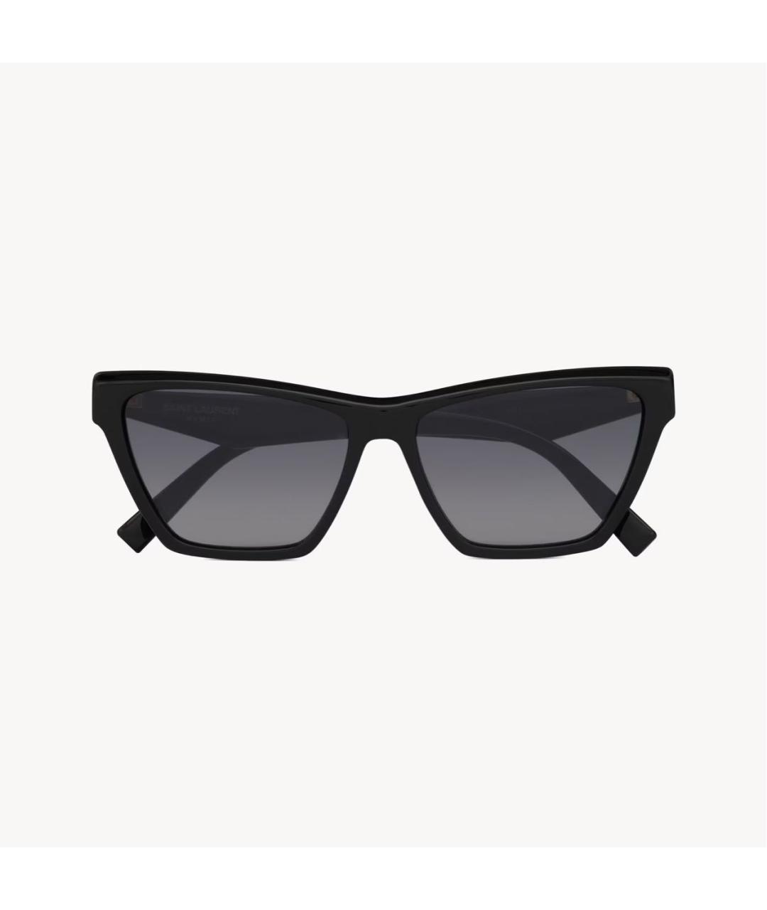 SAINT LAURENT Черные пластиковые солнцезащитные очки, фото 2
