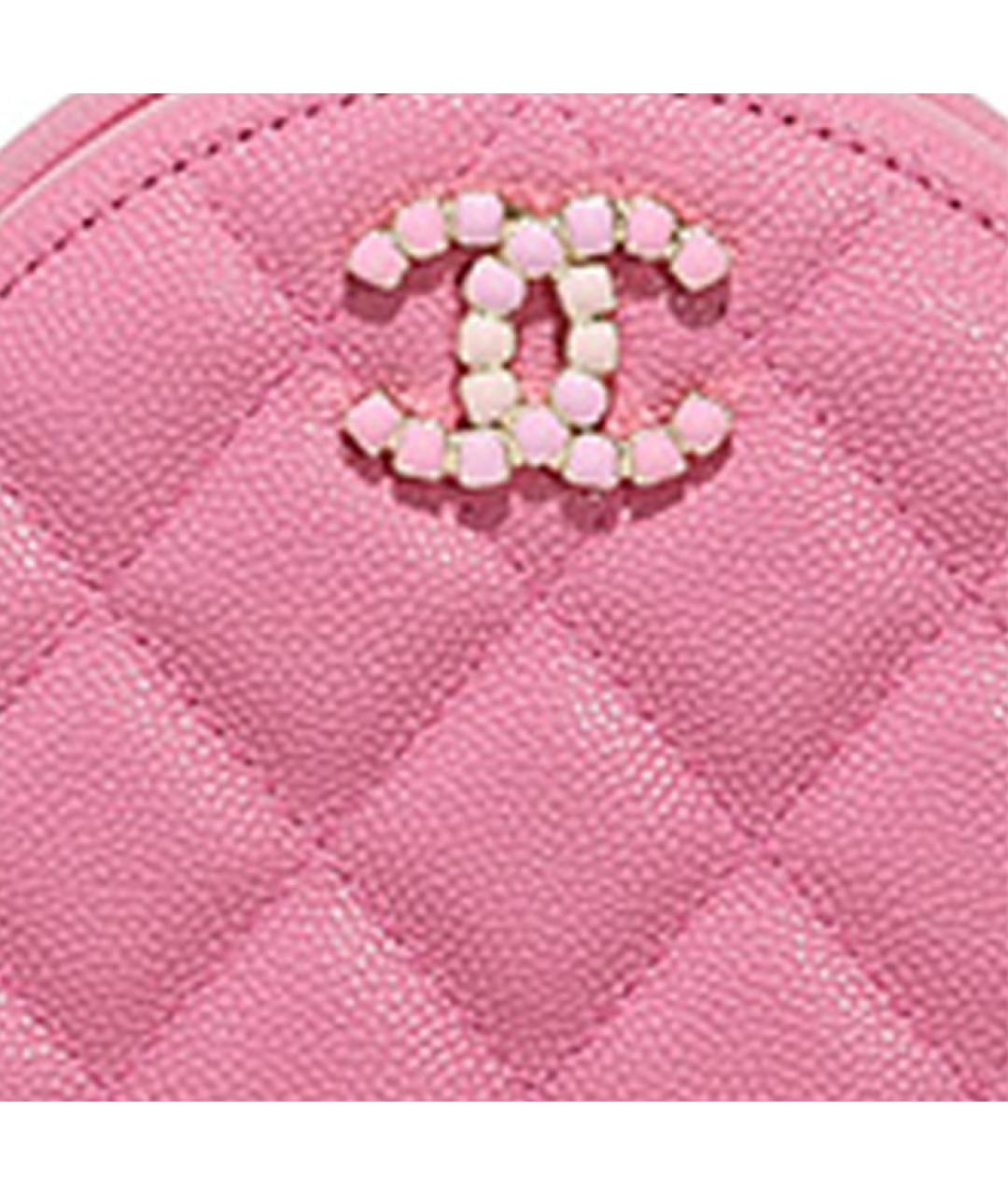 CHANEL Розовая кожаная сумка через плечо, фото 5