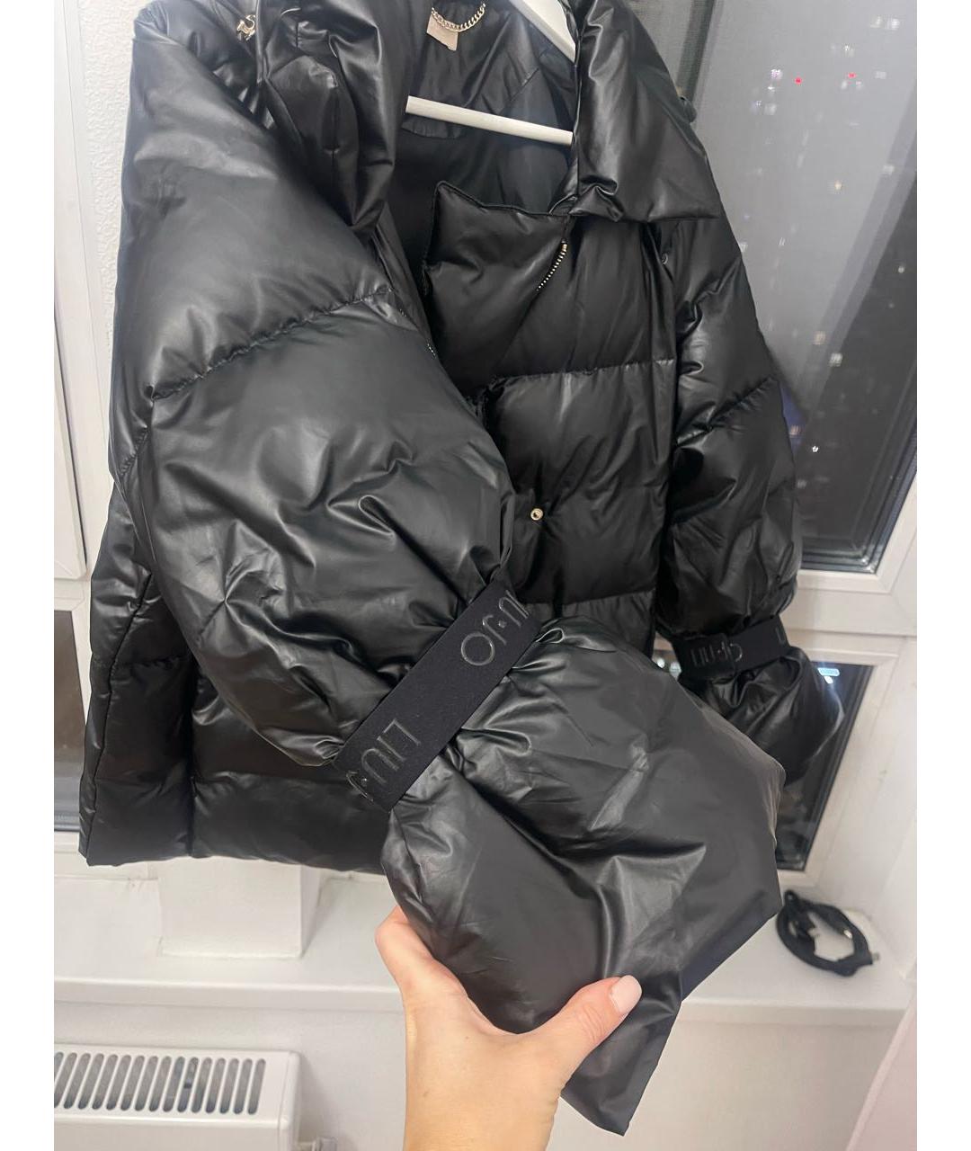 LIU JO Черная полиэстеровая куртка, фото 3