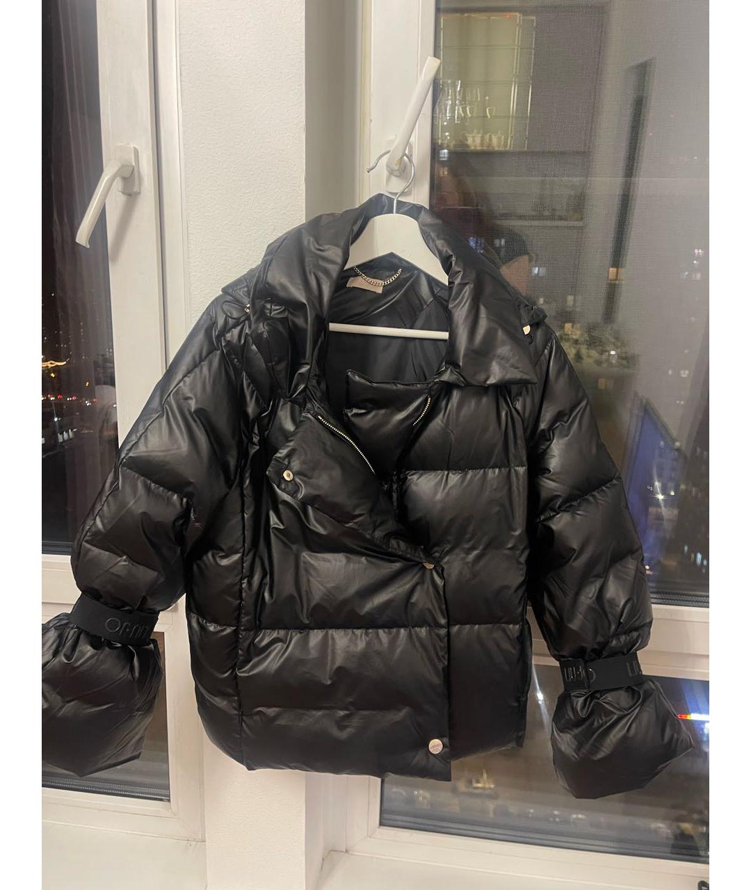 LIU JO Черная полиэстеровая куртка, фото 5