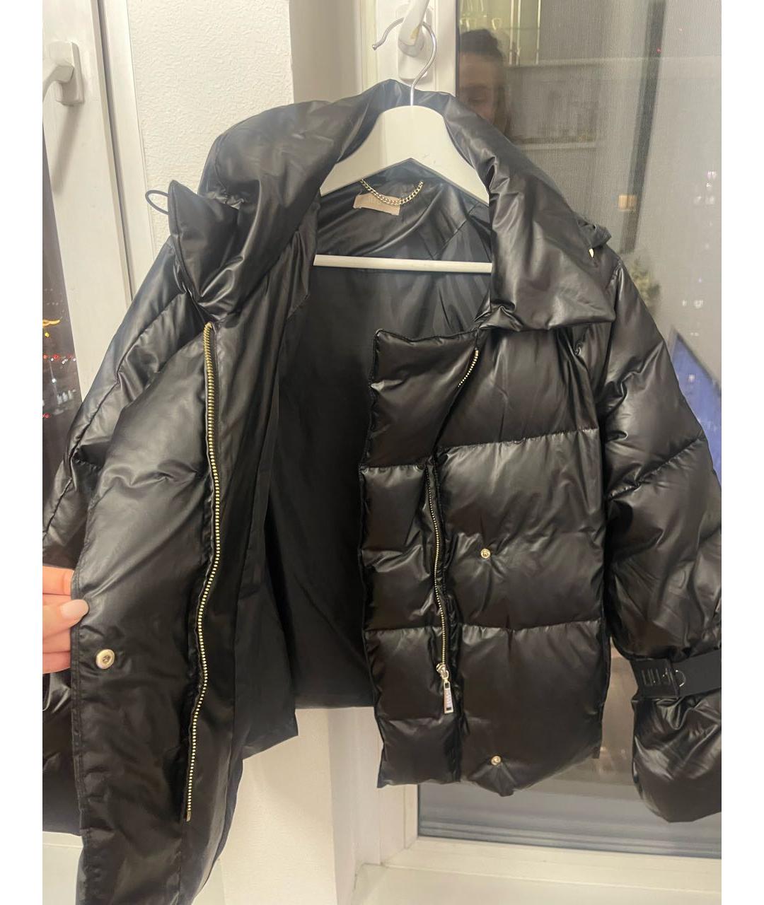 LIU JO Черная полиэстеровая куртка, фото 2