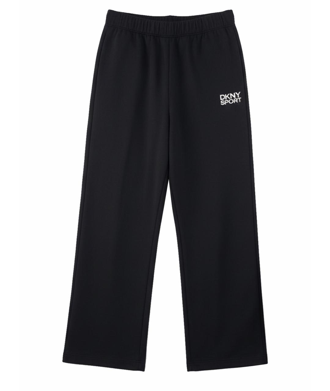 DKNY Черные хлопковые прямые брюки, фото 1