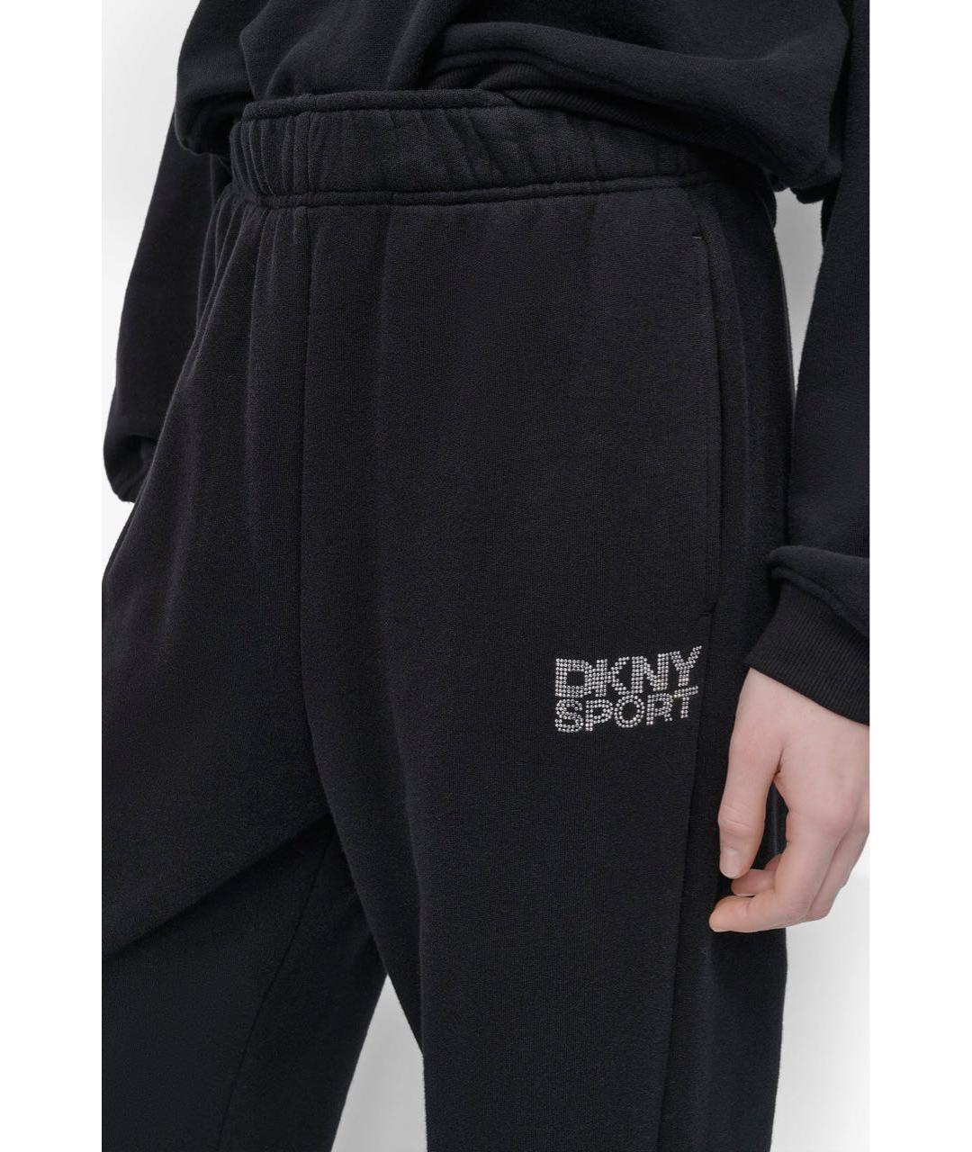 DKNY Черные хлопковые прямые брюки, фото 5