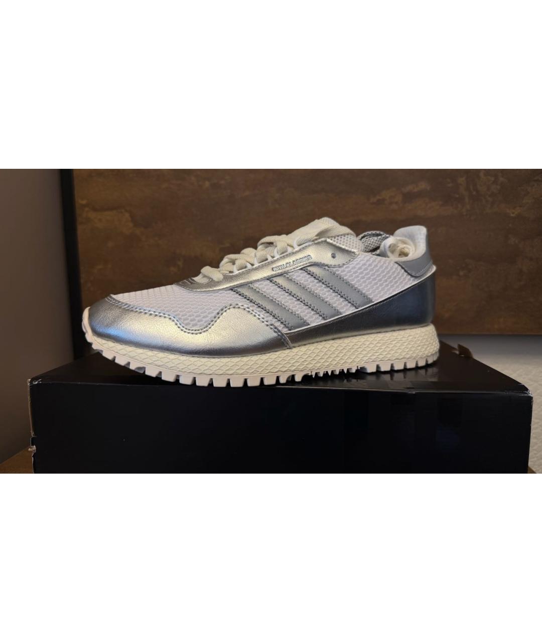 KITH Серебряные текстильные низкие кроссовки / кеды, фото 9