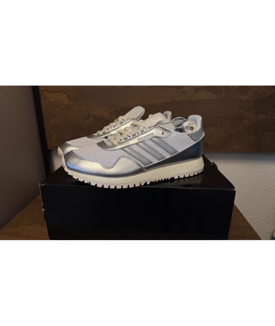 KITH Серебряные текстильные низкие кроссовки / кеды, фото 2