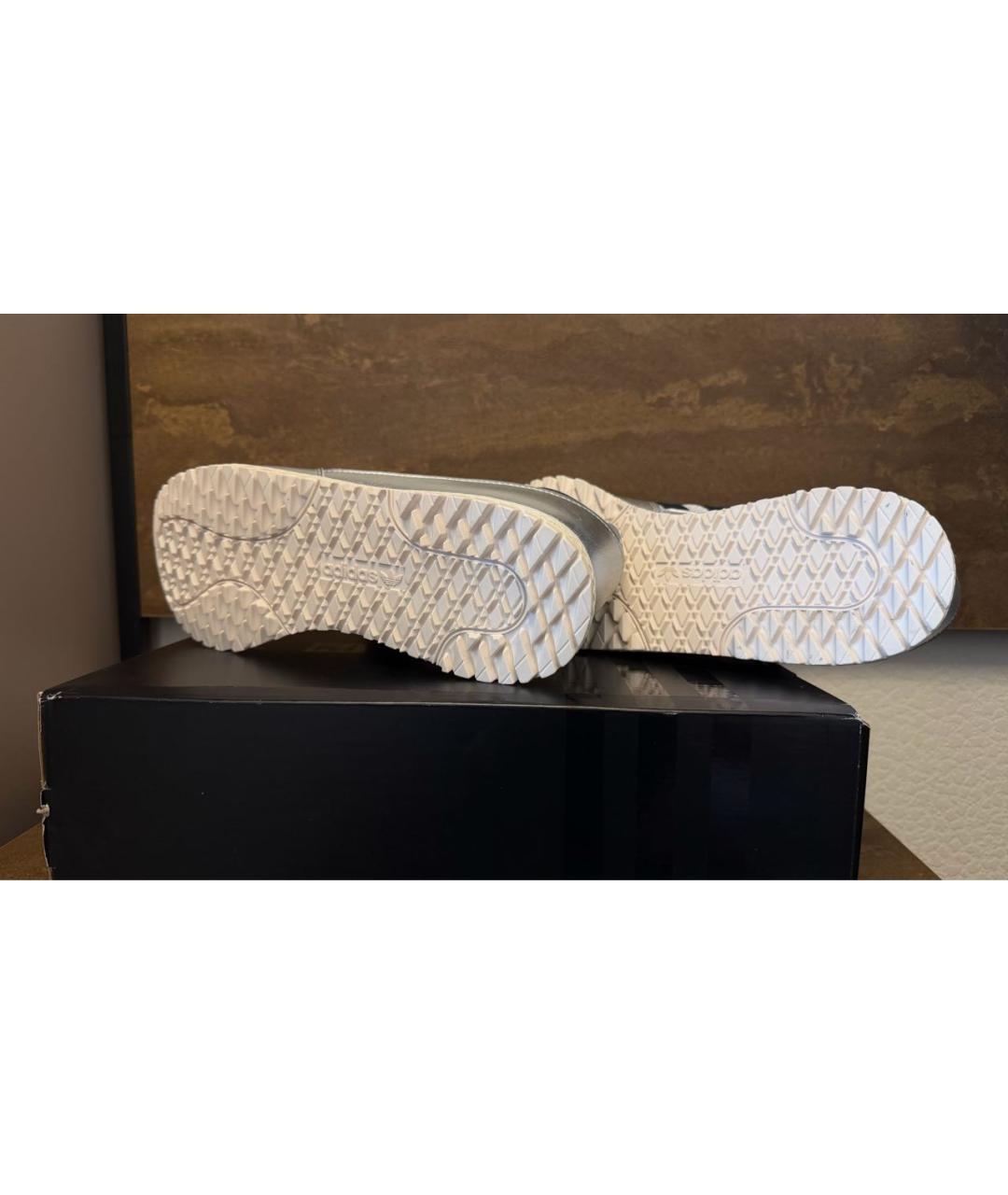 KITH Серебряные текстильные низкие кроссовки / кеды, фото 5