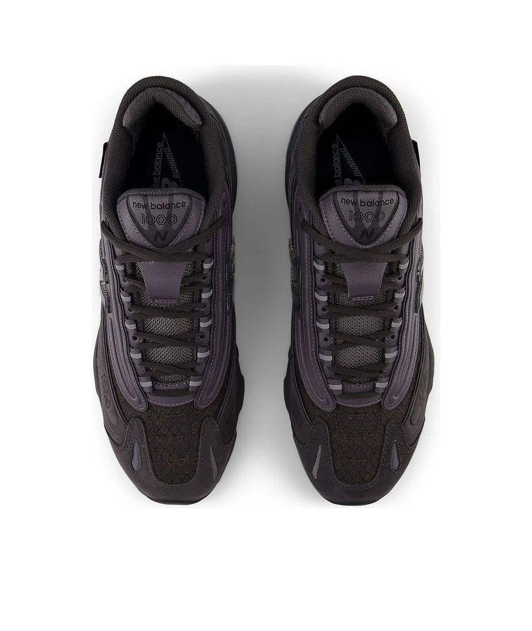 NEW BALANCE Черные текстильные низкие кроссовки / кеды, фото 3