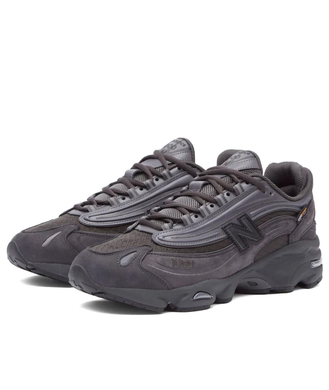 NEW BALANCE Черные текстильные низкие кроссовки / кеды, фото 2