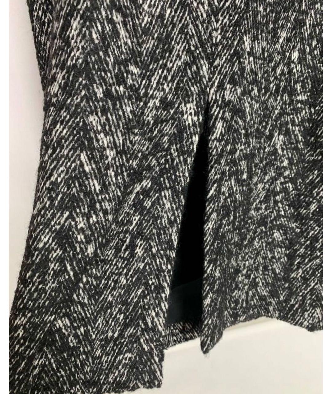 MAX MARA STUDIO Черное твидовое коктейльное платье, фото 6