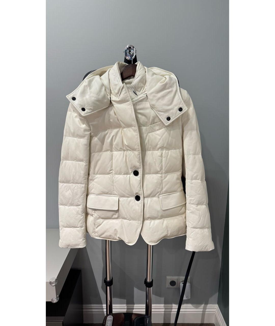 TOM FORD Белый кожаный пуховик, фото 9