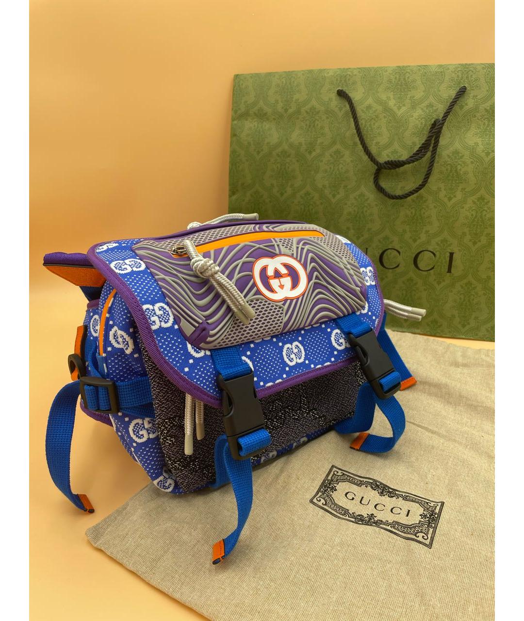 GUCCI Мульти тканевый рюкзак, фото 4