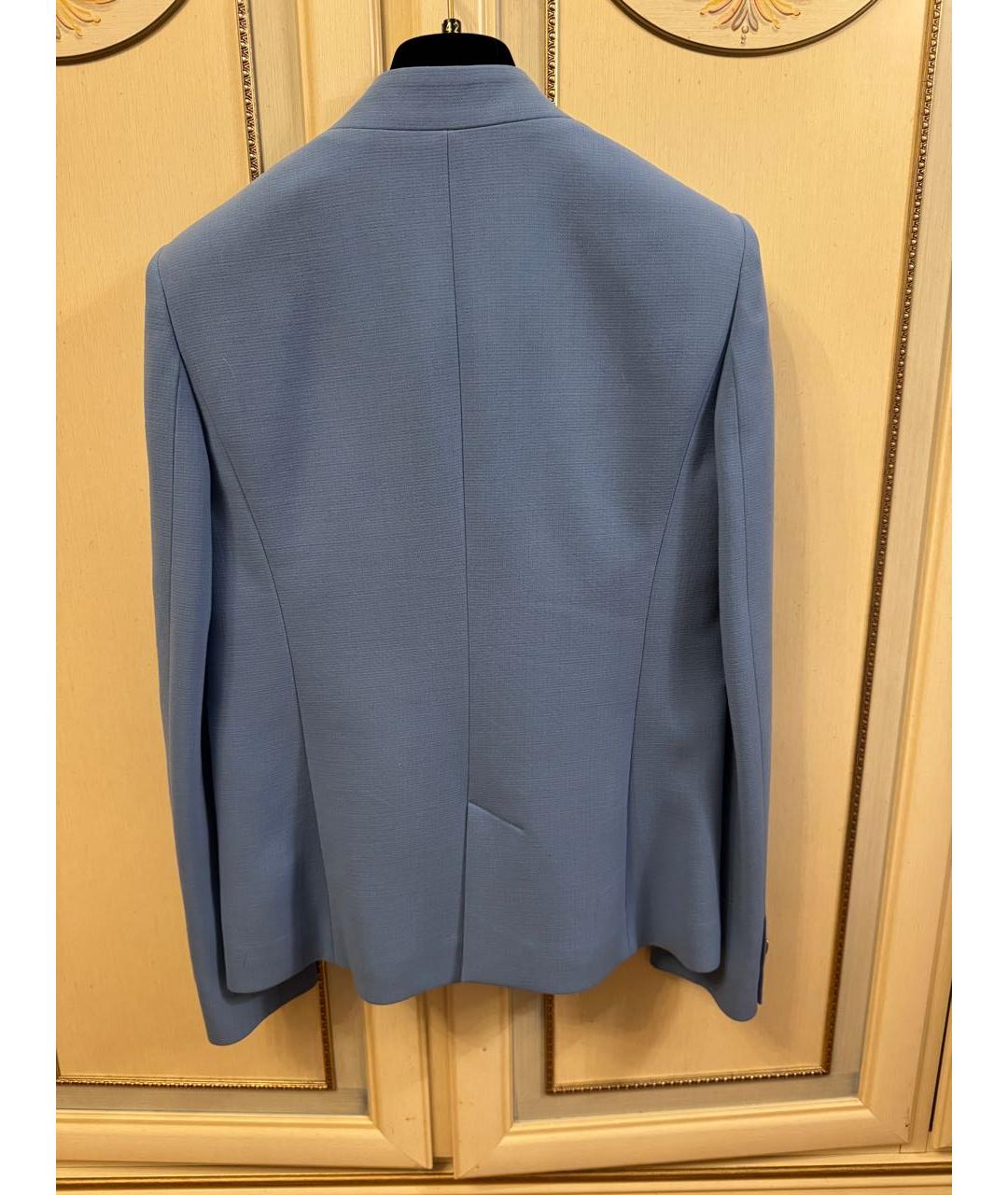 EMILIO PUCCI Голубой шерстяной жакет/пиджак, фото 2