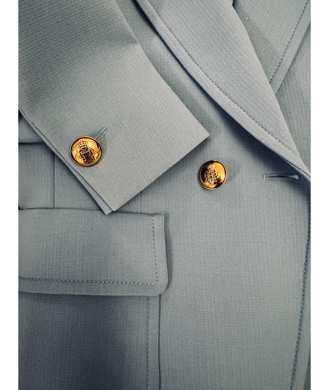 EMILIO PUCCI Голубой шерстяной жакет/пиджак, фото 4