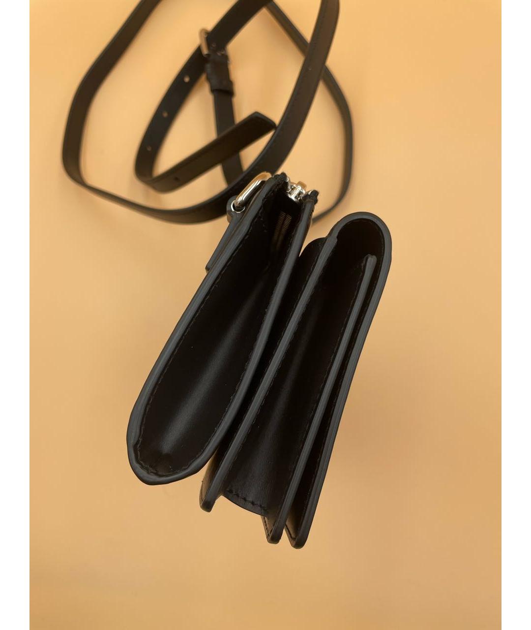 DOLCE&GABBANA Черная кожаная сумка через плечо, фото 6