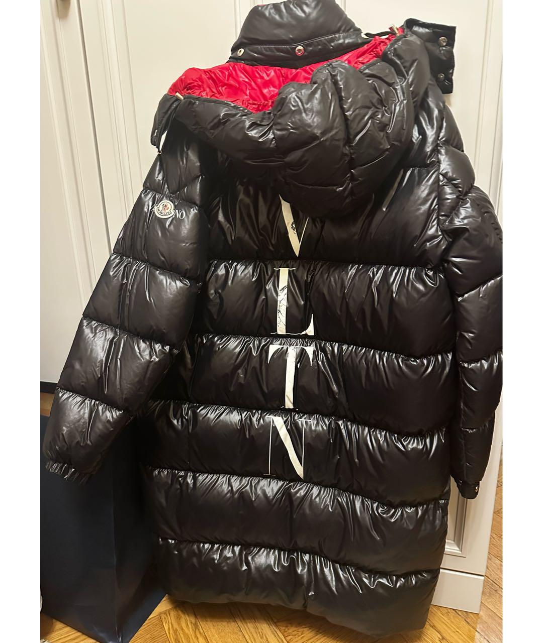 MONCLER Черный пуховик, фото 2
