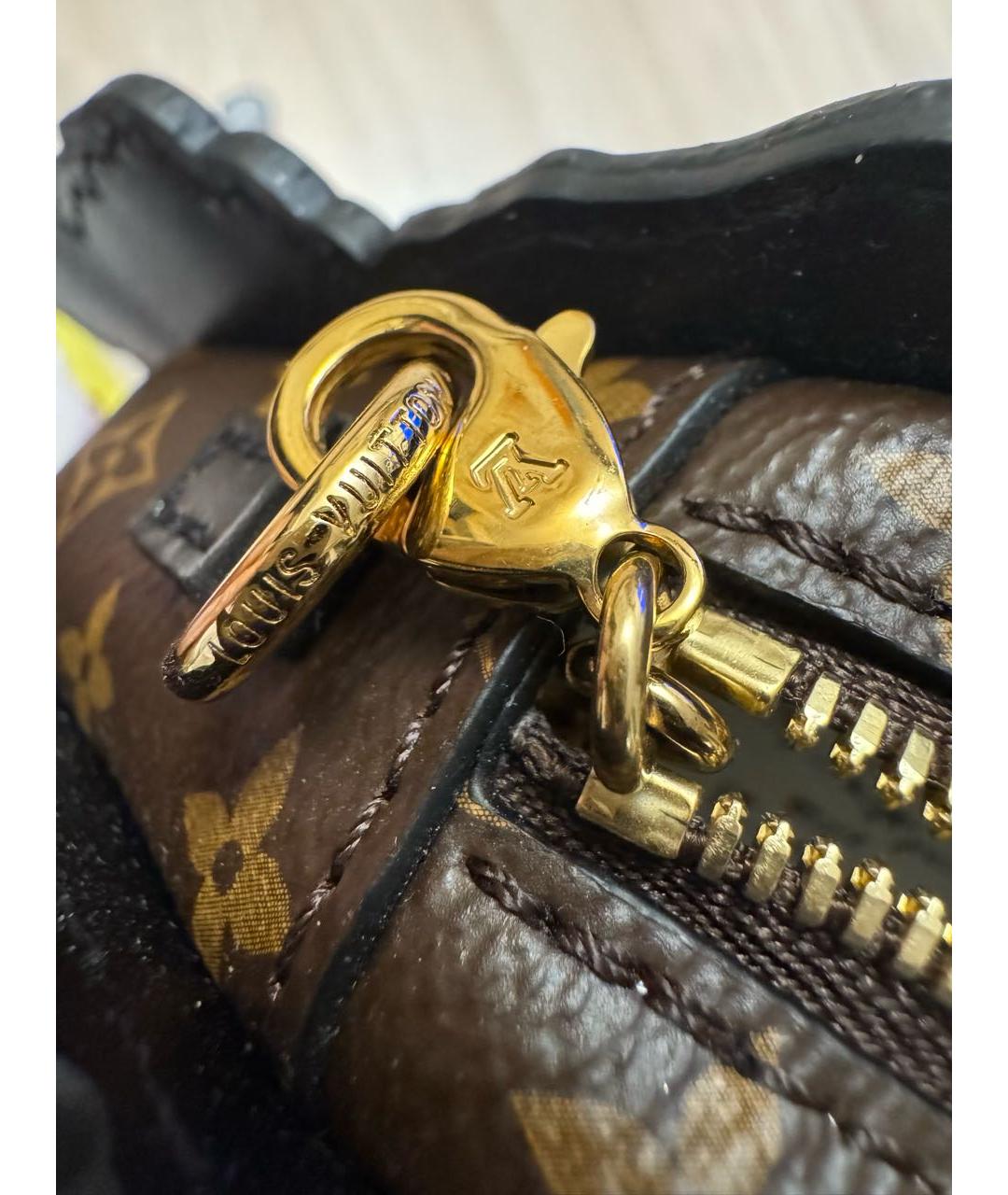 LOUIS VUITTON Серая кожаная сумка через плечо, фото 7