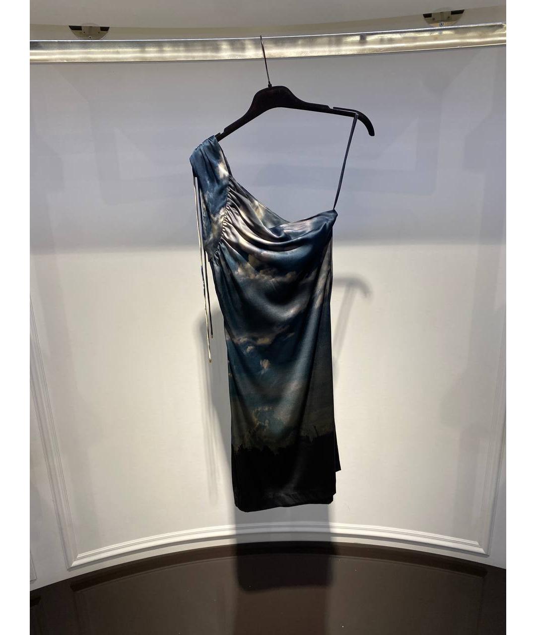 ROBERTO CAVALLI Мульти шелковое коктейльное платье, фото 3