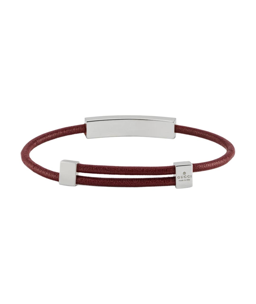 GUCCI Красный серебряный браслет, фото 2