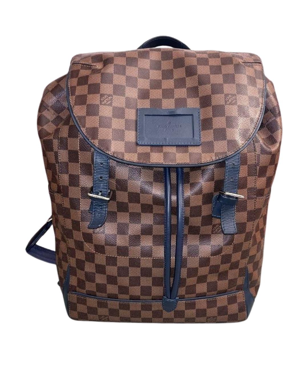 LOUIS VUITTON Коричневый кожаный рюкзак, фото 1