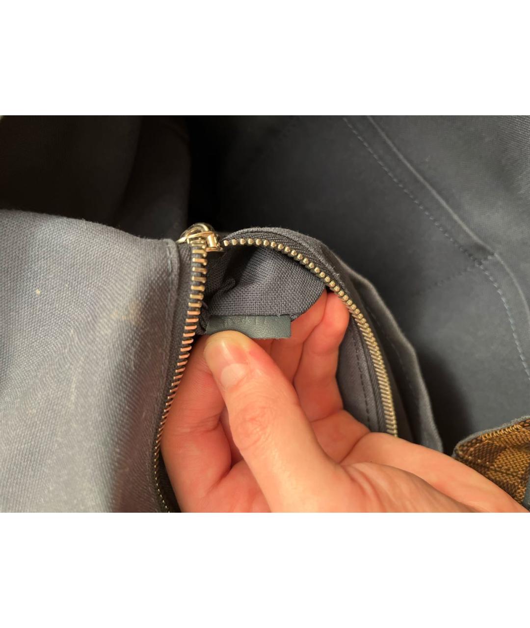 LOUIS VUITTON Коричневый кожаный рюкзак, фото 6