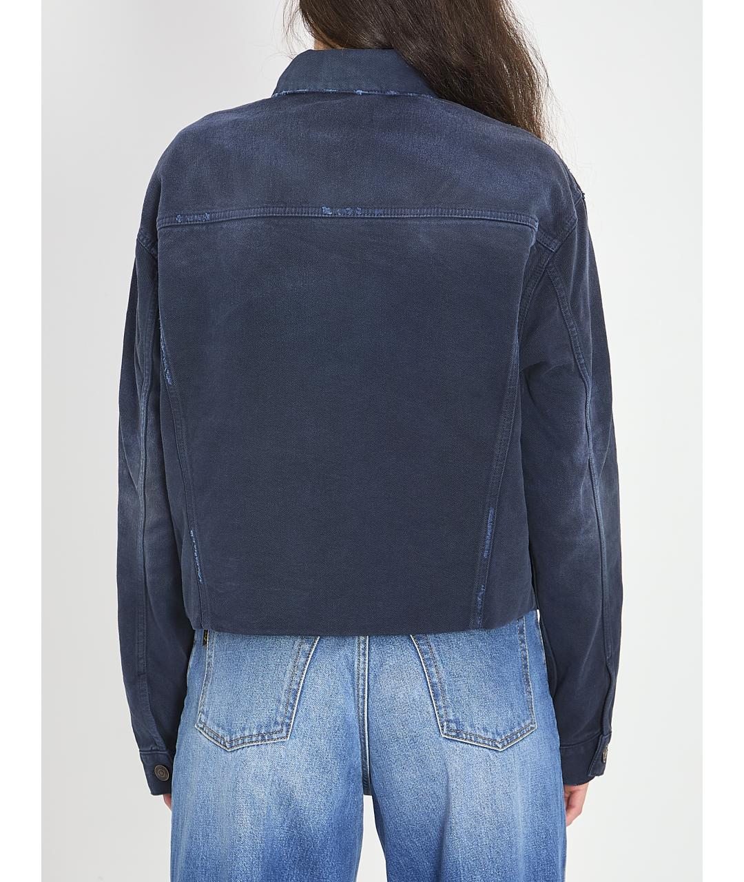 BALENCIAGA Синяя хлопковая куртка, фото 3