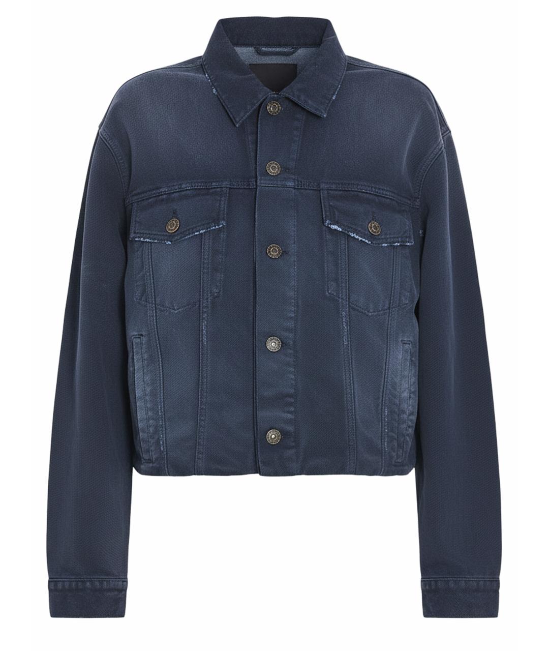 BALENCIAGA Синяя хлопковая куртка, фото 1