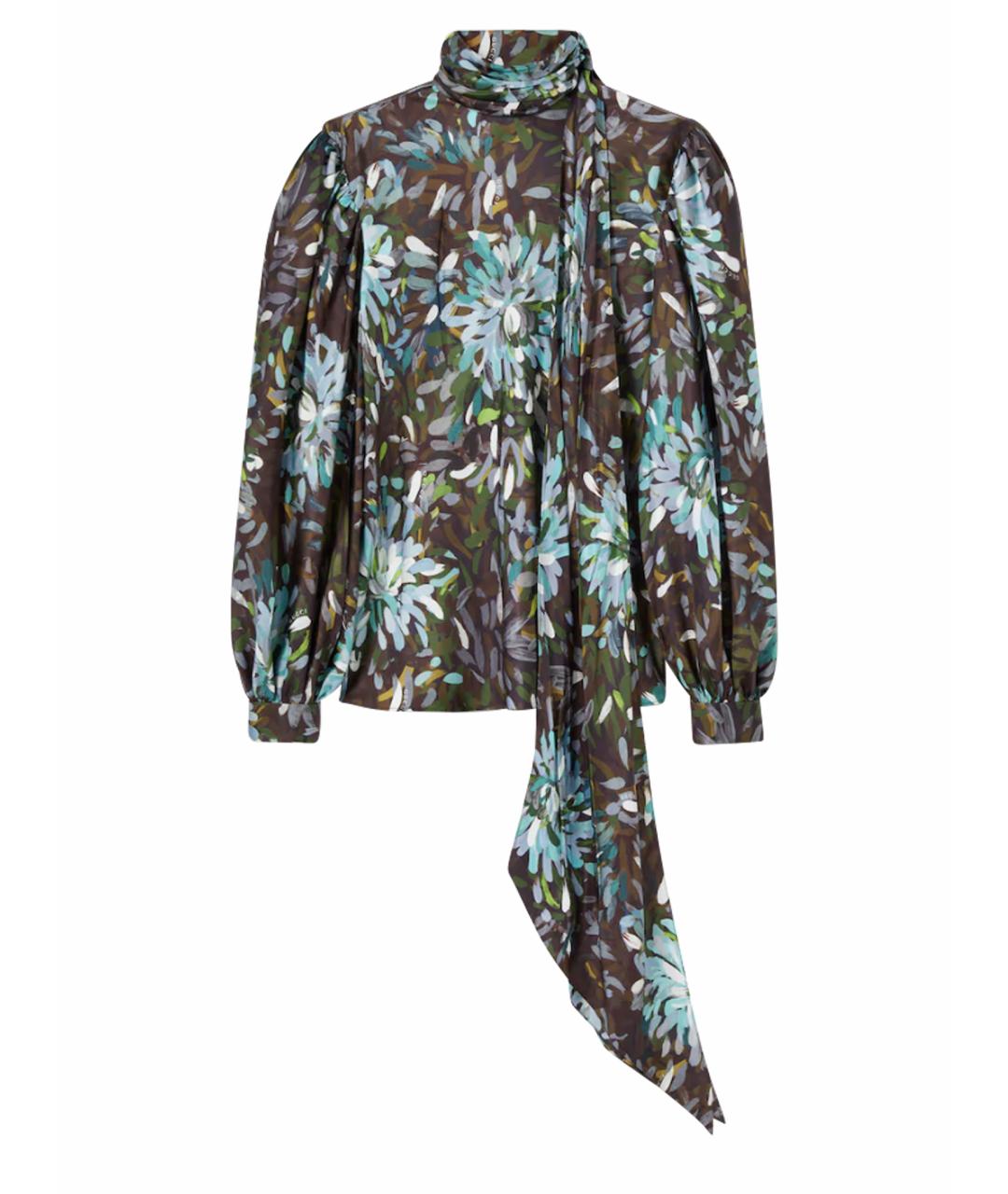 GUCCI Мульти шелковая рубашка, фото 1