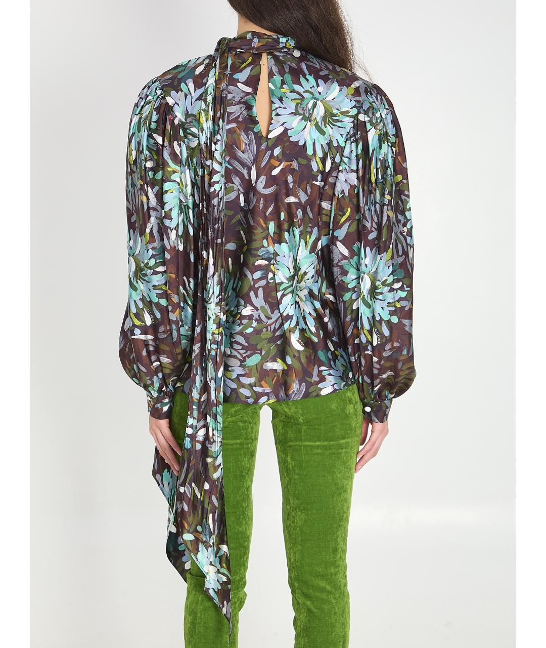 GUCCI Мульти шелковая рубашка, фото 5