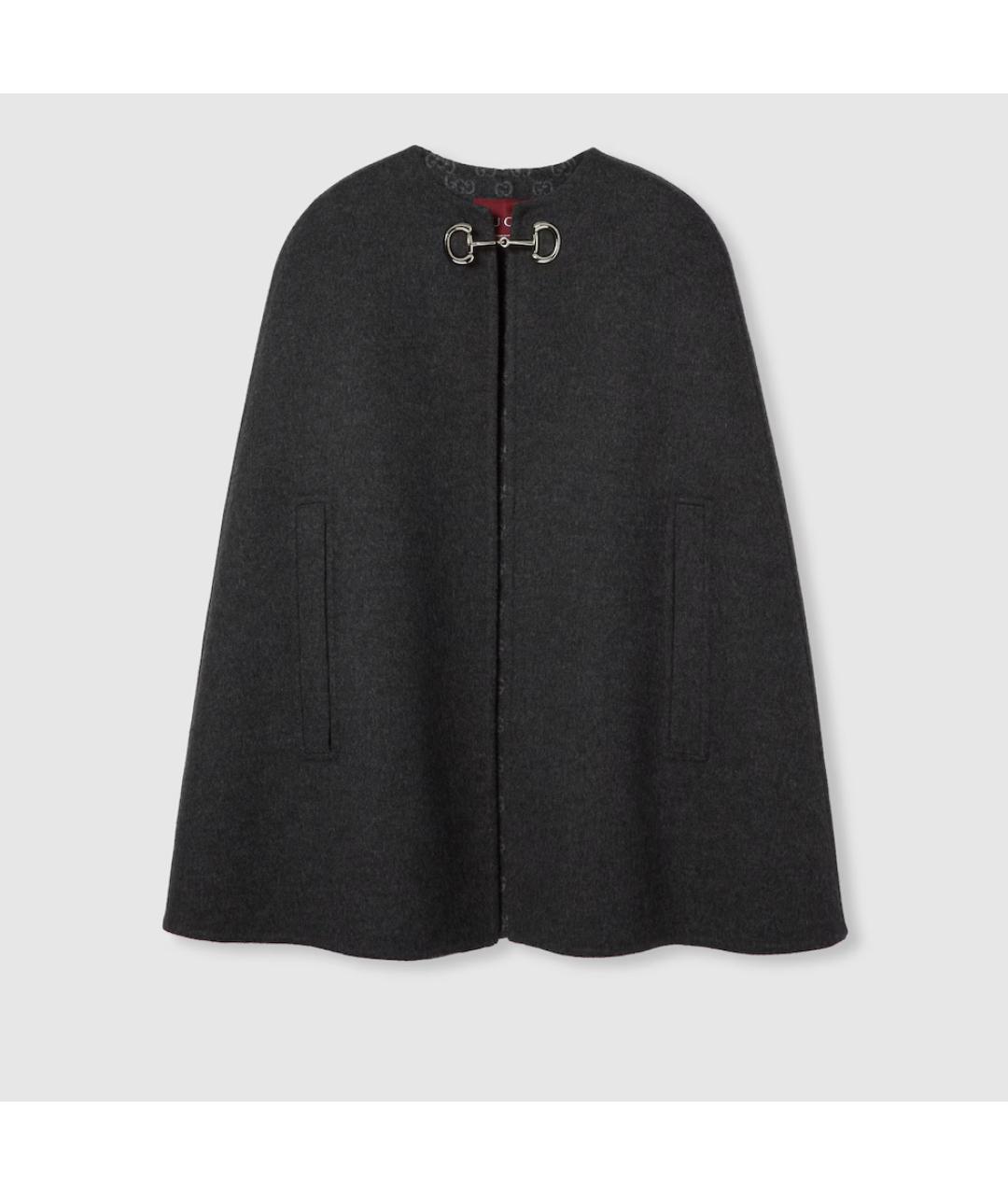GUCCI Серое шерстяное пальто, фото 7