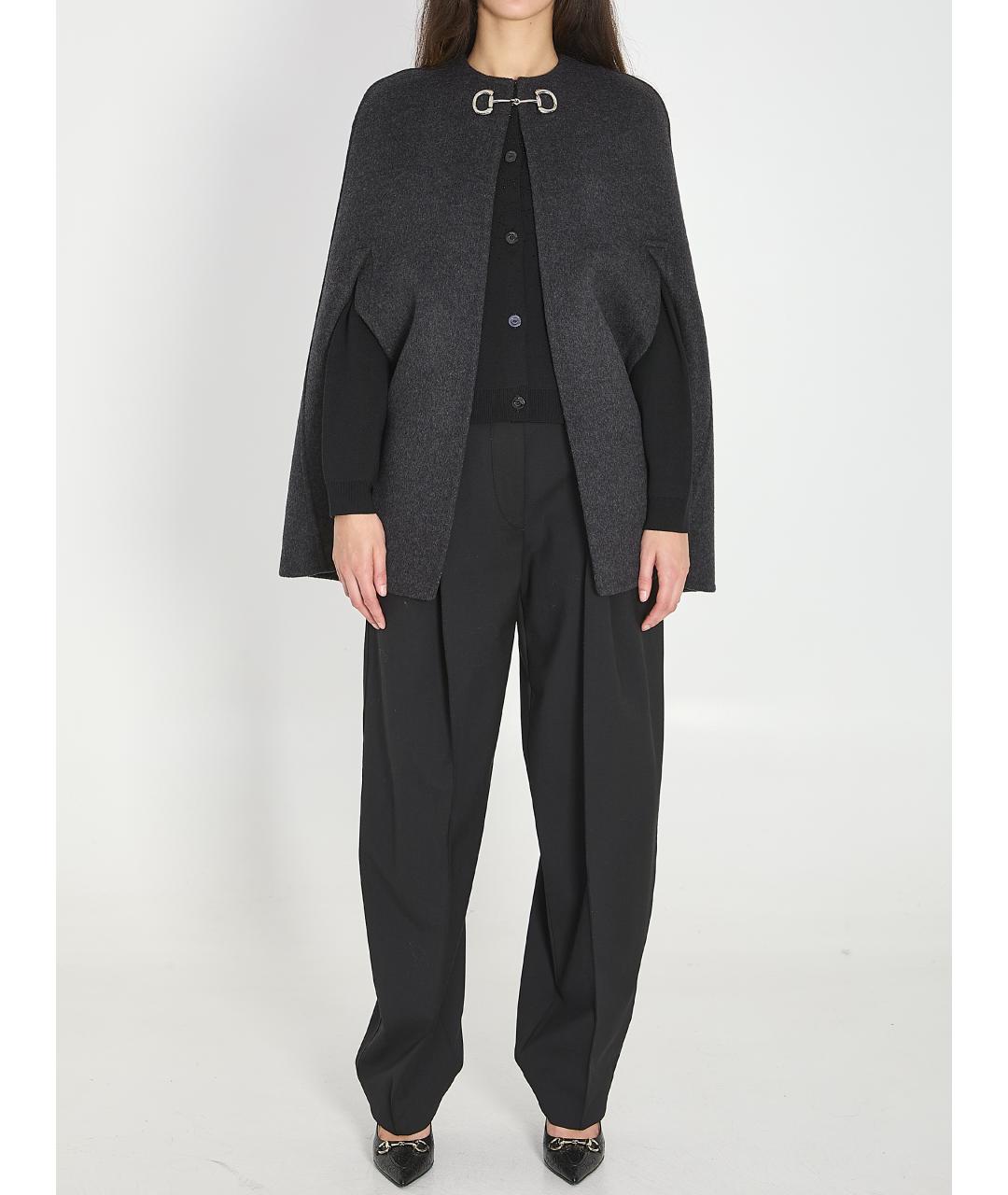 GUCCI Серое шерстяное пальто, фото 5