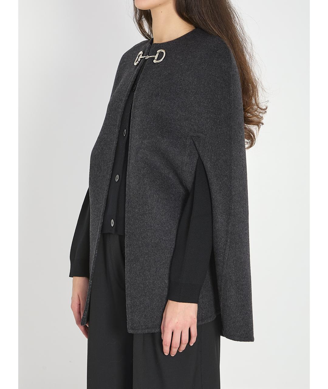 GUCCI Серое шерстяное пальто, фото 2