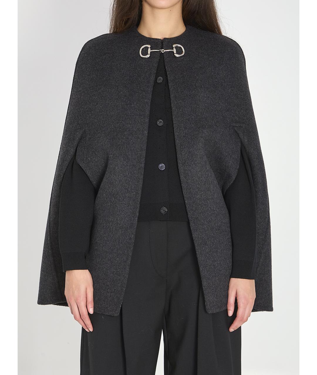 GUCCI Серое шерстяное пальто, фото 6