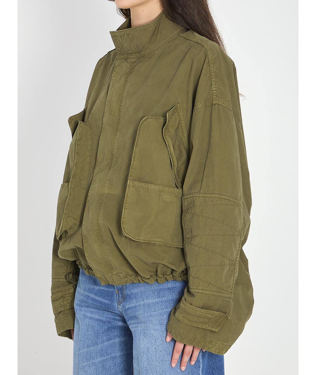 THE ATTICO Зеленая хлопковая куртка, фото 3