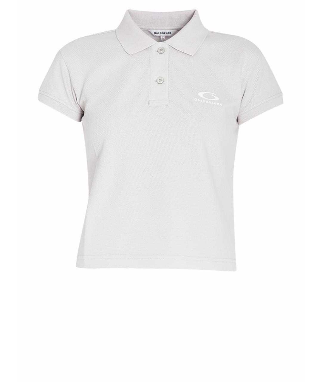 BALENCIAGA Белая хлопковая футболка, фото 1