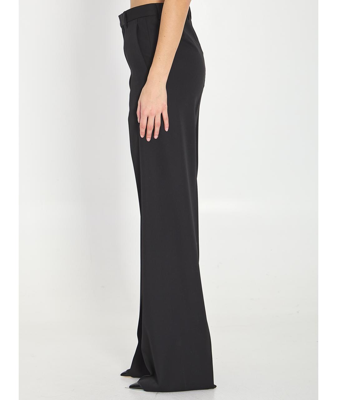 BALENCIAGA Черные шерстяные прямые брюки, фото 4