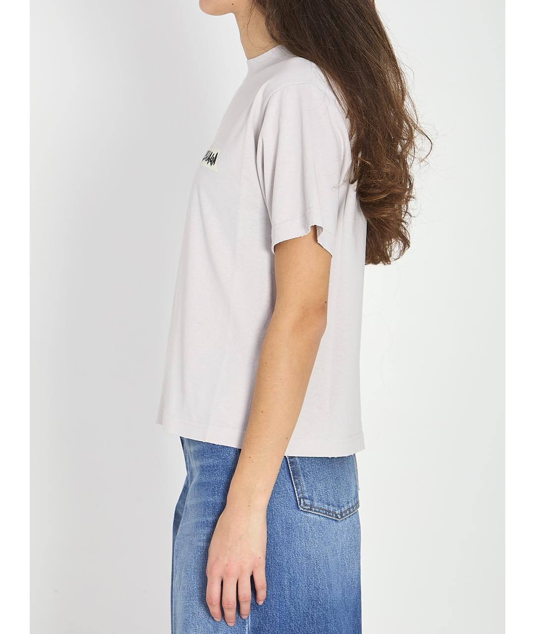 BALENCIAGA Белая хлопковая футболка, фото 3