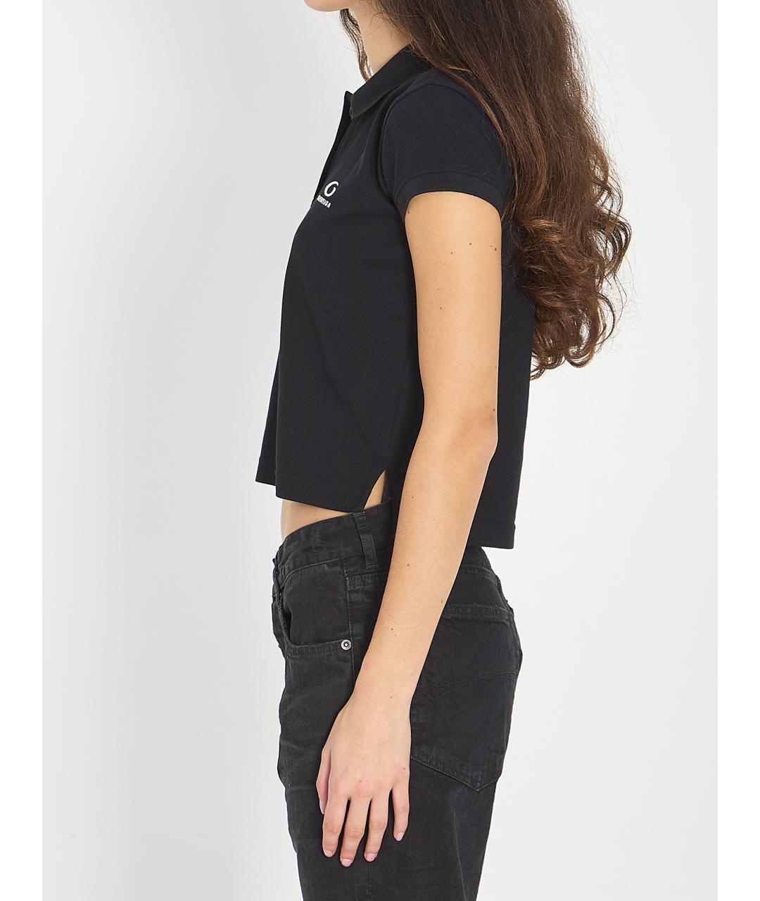 BALENCIAGA Черная хлопковая футболка, фото 4