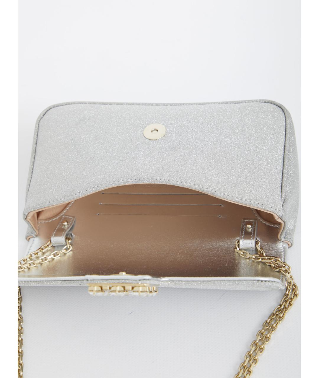 ROGER VIVIER Серебряная сумка через плечо, фото 4