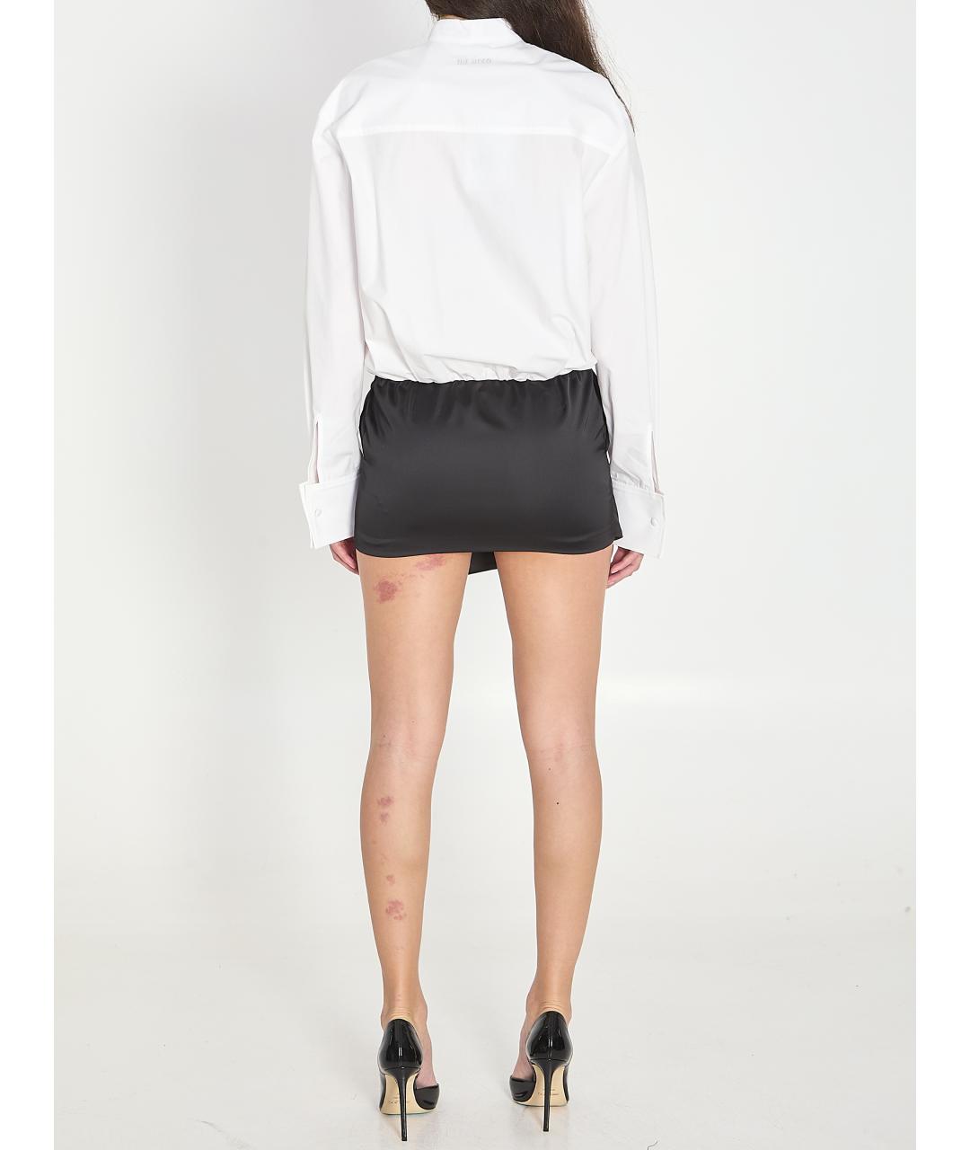 THE ATTICO Белое хлопковое платье, фото 4