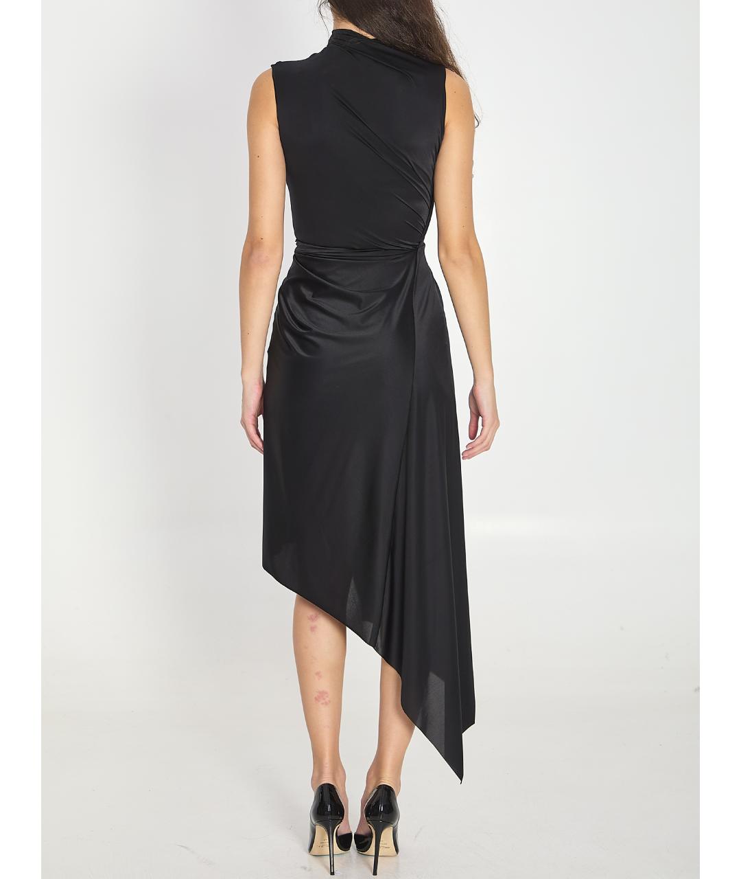 BALENCIAGA Черное полиамидовое платье, фото 4