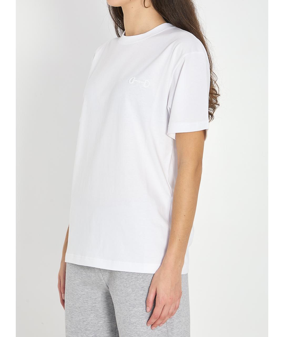 GUCCI Белая хлопковая футболка, фото 3