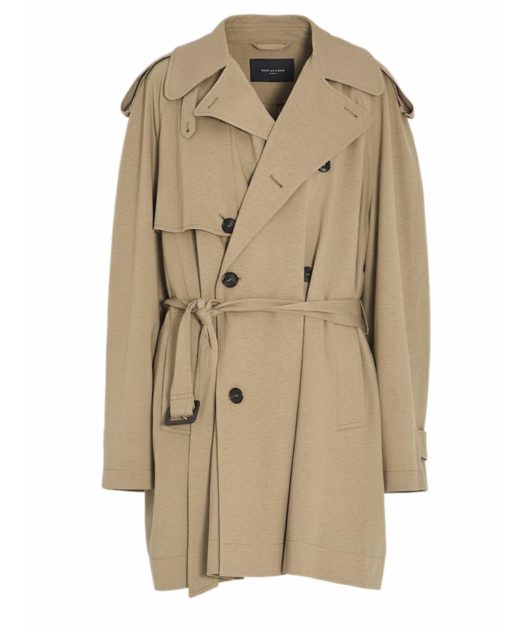 BALENCIAGA Бежевый хлопковый тренч/плащ, фото 1