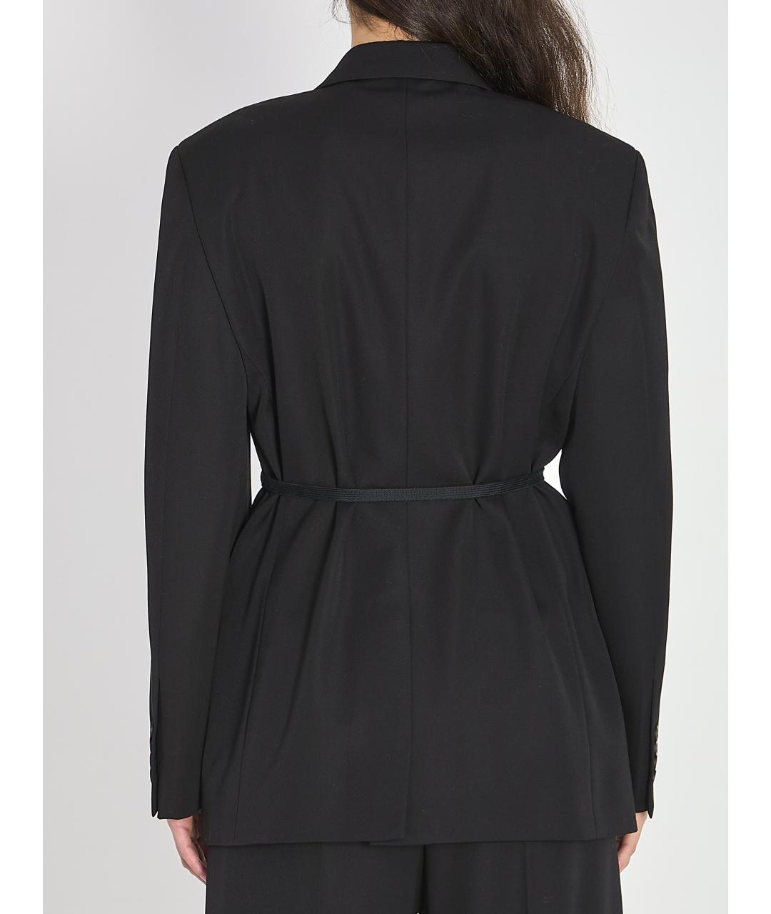 BALENCIAGA Черный шерстяной жакет/пиджак, фото 4