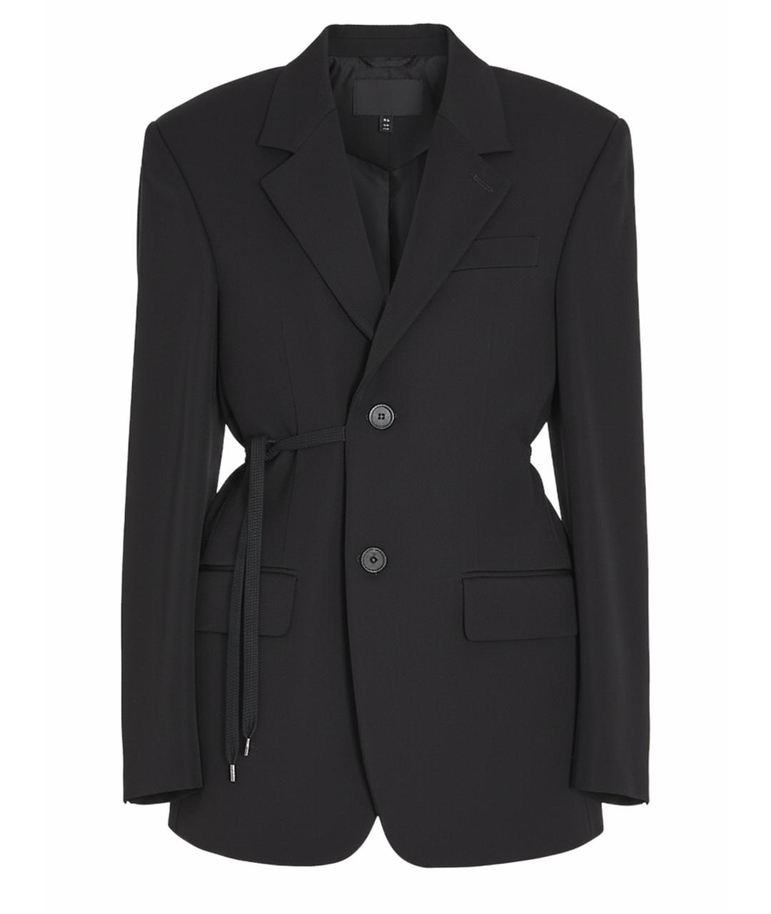 BALENCIAGA Черный шерстяной жакет/пиджак, фото 1