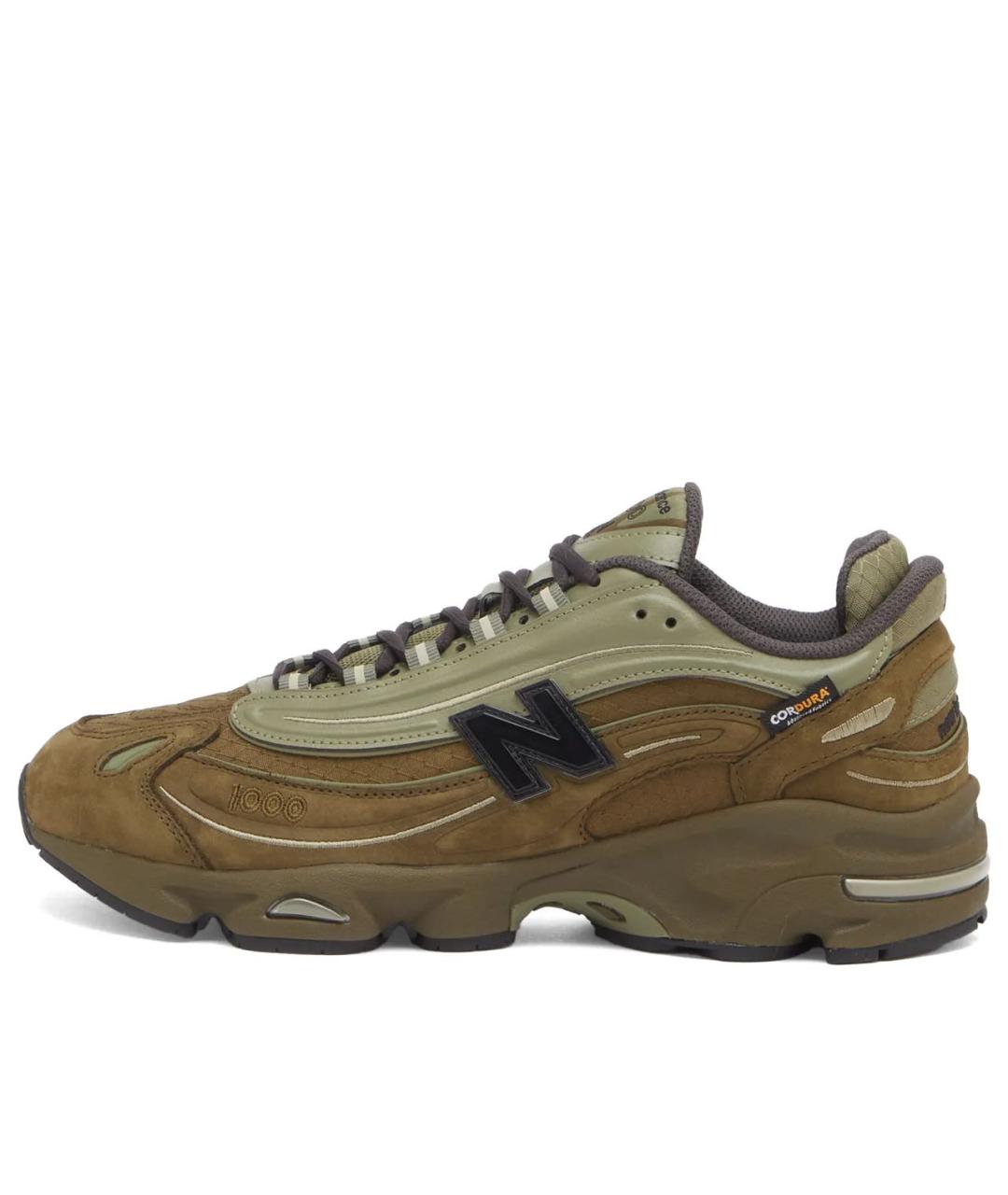 NEW BALANCE Хаки текстильные низкие кроссовки / кеды, фото 5