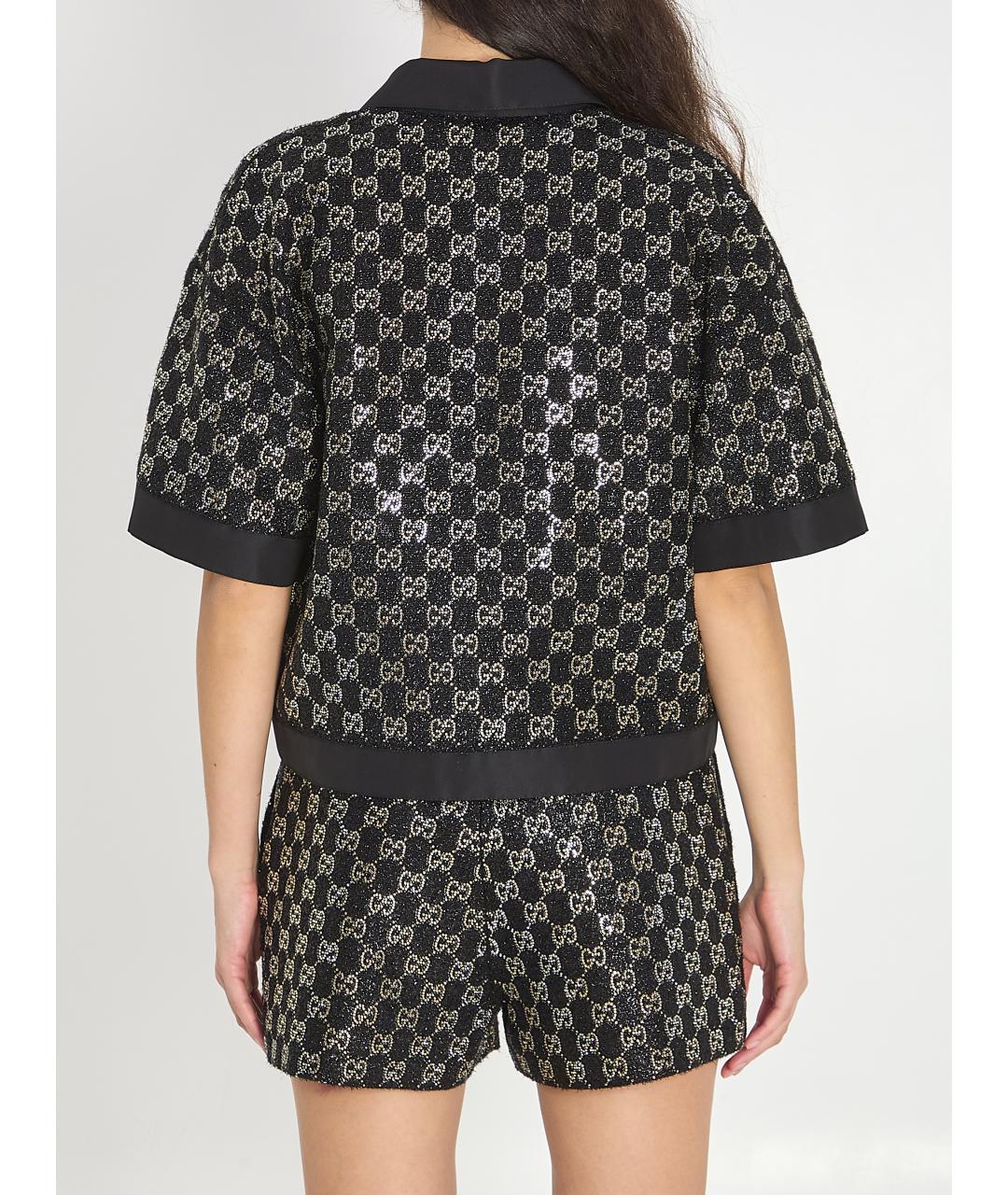 GUCCI Черный шерстяной джемпер / свитер, фото 5