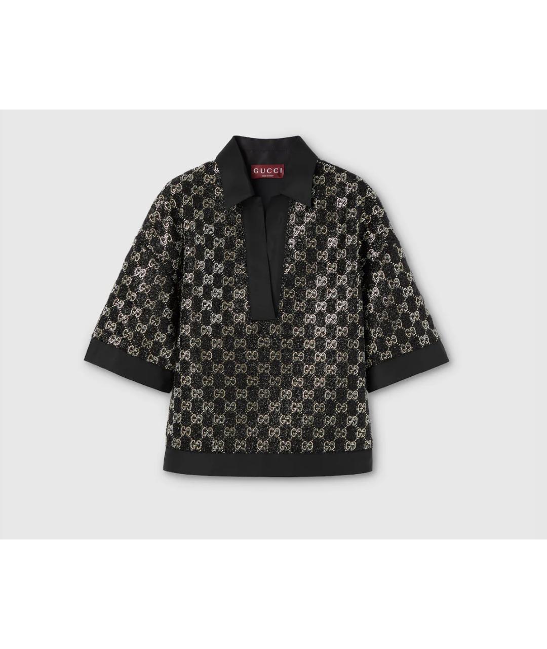 GUCCI Черный шерстяной джемпер / свитер, фото 7